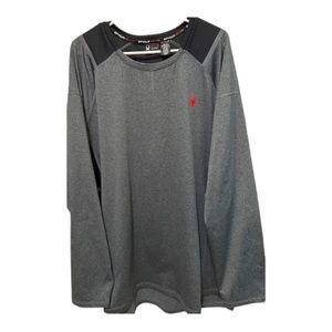 Spyder Active, Shirt, Pullover, Long Sleeves, Mens XXL, Gray & Black